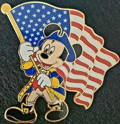 63693 - Patriotic Mickey - Colonial Mickey Mouse Carrying the American (US) Flag alternate image