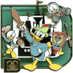63707 - Classic "D" Collection (WDW) - Donald Duck and Nephews - Walt Disney World alternate image