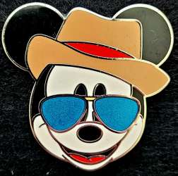 Mickey Mouse in Panama Hat and Sunglasses