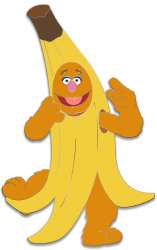 D23 Gold Member Muppets Haunted Mansion - Fozzie Bear Banana Halloween Costume - D23