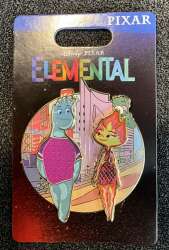 63794 - Disney Pins Blog (DPB) Exclusives - Elemental - Ember and Wade - Disney Licensed alternate image