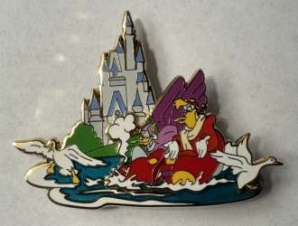 Disney Ducks at the Castles - Darkwing Duck and Launchpad McQuack - WDI
