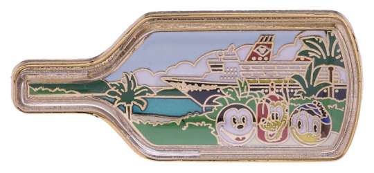 64026 - Castaway Cay - Disney Dream in Bottle with Mickey, Donald and Pluto - Disney Cruise Line alternate image