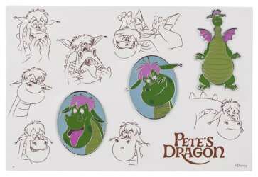 'Disney100 Decades - 1970s - Elliott from Pete&#039;s Dragon Sketch Set - Shocked Elliott ONLY - MLT'