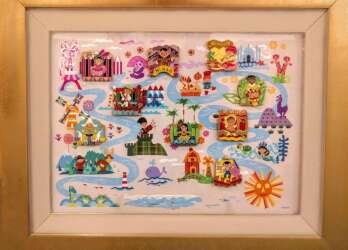 64133 - it's a small world 50th anniversary - A Smile Means Friendship to Everyone Framed Set — Full Set - Disneyland Resort alternate image