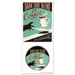 Star Wars Retro Beverage Ads - Dark Side Blend Coffee - Darth Vader - ART