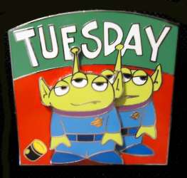 64217 - Spotlight - Little Green Men Days of the Week - Tuesday - Walt Disney World alternate image