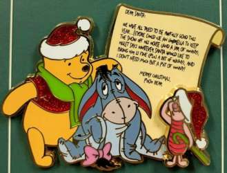 2021 Letters to Santa Collection - Winnie the Pooh, Eeyore and Piglet - DLR