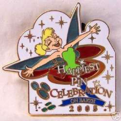 64224 - Happiest Pin Celebration On Earth - Logo with Tinker Bell - Walt Disney World alternate image