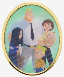 64259 - BoxLunch - Pixar - Incredible Family Lenticular Portrait - Loungefly alternate image