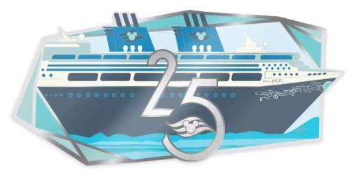 64349 - Disney Cruise Line 25th Anniversary - Disney Cruise Ship - 25th Logo - Disney Fan Club alternate image