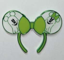 64394 - BoxLunch - Halloween - Neon Green Minnie Mouse Ghost Ears - Disney Licensed alternate image
