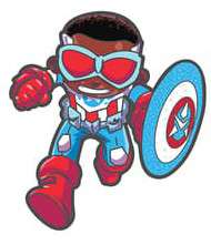 64461 - SDCC 2023 - Marvel Skottie Young - Captain America (Sam Wilson) - Disney Licensed alternate image