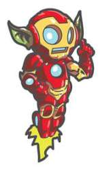64468 - SDCC 2023 - Marvel Skottie Young - Iron Man Skrull - Disney Licensed alternate image