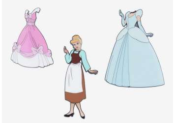 64629 - Loungefly - Magnetic Princess Paper Doll - Cinderella Set - Loungefly alternate image