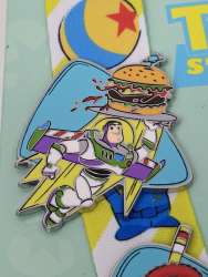 64662 - Pixar Toy Story Summer Pin Trading Starter Set - Buzz Lightyear Holding Burger ONLY alternate image