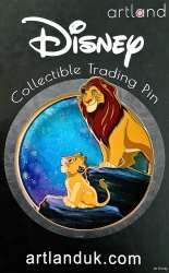 Artland - Pin on Glass Series - Guiding Kings - Mufasa and Simba - ART