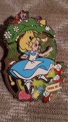 Create-A-Pin - Alice Down the Rabbit Hole - DLR