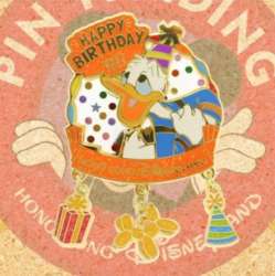 HKDL Character Birthdays - 2023 - Happy Birthday Donald Duck Dangle - HKDL