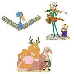 Disney Shopping - 3 Pin Pixar Short Set