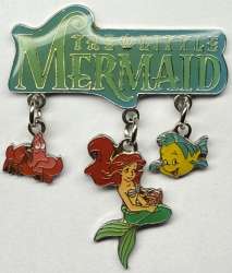 The Little Mermaid - Sebastian, Ariel &amp; Flounder Dangle - DSJ