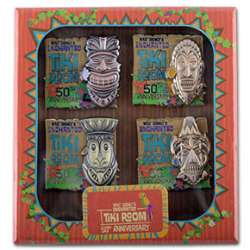 64936 - Enchanted Tiki Room 50th Anniversary - Tiki God Mask Boxed Pin Set - Disneyland Resort alternate image