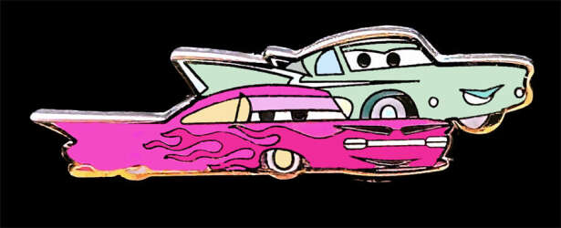 'Pixar Cars - Kitsch Mini 7-Pin Set - Ramone &amp; Flo - MLT'