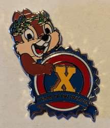 65117 - Disney Pin Trading 10th Anniversary: Ten Years of Pin Trading - Chip - "X" - Walt Disney World alternate image