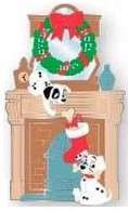 Joyeux Noel 2021 - Puppies with Chimney and Stocking - DLP