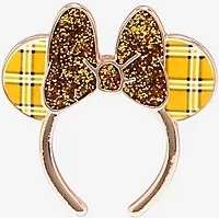 47013 - BoxLunch - Minnie Mouse Ears Headband (Series 3) - Yellow Plaid - Disney Licensed alternate image
