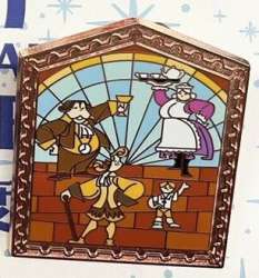 Beauty and the Beast - Windows of Love Mystery Collection - Cogsworth, Lumiere, Mrs Potts and Chip - MLT