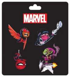 44843 - NYCC 2021 - Marvel Skottie Young - Marvel Pin Set #1 - Falcon, Silk, Spider-man anf the Green Goblin - Disney Licensed alternate image