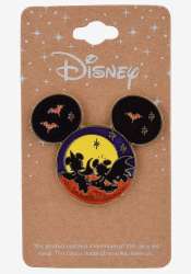 65366 - BoxLunch - Halloween - Mickey & Minnie Silhouette Bats Scenic - Disney Licensed alternate image
