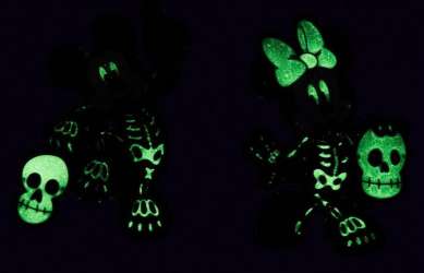 65588 - Loungefly - Halloween - Mickey and Minnie in Skeleton Costumes Pin Set - Minnie ONLY - Loungefly alternate image