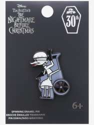 65649 - Nightmare Before Christmas 30th Anniversary - Dr. Finkelstein Wheel and Skull Spinner - Loungefly alternate image