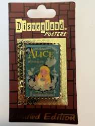 Disneyland Hinged Attraction Posters - Alice and Wonderland - Fantasyland - DLR