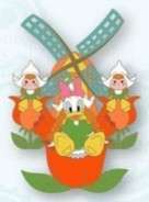 Characters in It&#039;s A Small World - Holland - Daisy Duck - DLP