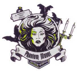 Glow in the Dark Banner - Madame Leota and Bats