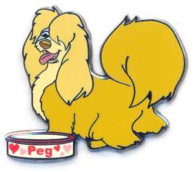 Peg with her Dog Bowl