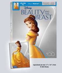 65870 - Disney100 Walmart Blu-ray Exclusive GWP Pins - Belle in Yellow Dress Sculpted Pin - Disney Licensed alternate image