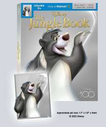 65873 - Disney100 Walmart Blu-ray Exclusive GWP Pins - Baloo Sculpted Pin - Disney Licensed alternate image