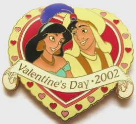 48531 - Valentine's Day Hearts 2002 - Jasmine & Aladdin - Disneyland Resort alternate image
