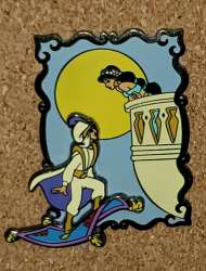 Aladdin and Jasmine kiss