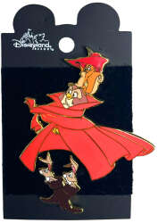 66241 - Sleeping Beauty - Sleeping Beauty Owl, Rabbit, Birds and Squirrel Wearing a Cape, Hat and Boots 2-pin Set - Disneyland Resort alternate image