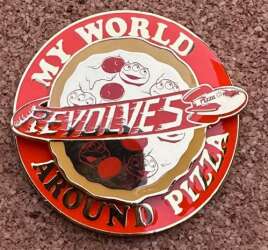 Pizza Planet Aliens Disney Flair Set - My World Revolves Around Pizza Spinner ONLY