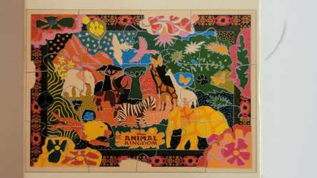 Animal Kingdom Mural Puzzle Mystery Collection - Top Left Corner - WDW