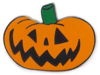 Click to view the Jack Skellington Ornament and Pin Set - Pumpkin Pin Only details