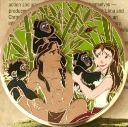 66809 - Fantasy Pin Series: Visionary Pins - Tarzan and Jane - Fantasy Unlicensed alternate image