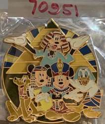 66848 - The Museum of Pin-tiquities - Disney Pin Celebration 2009 - Pin Partners Gift Pin - Mickey, Minnie, Pluto, Donald, and Goofy - Walt Disney World alternate image