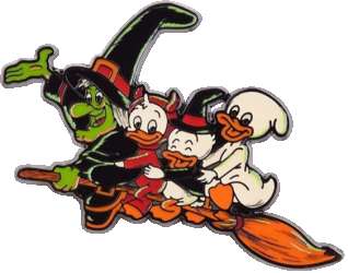 Huey, Dewey, Louie, and Witch Hazel